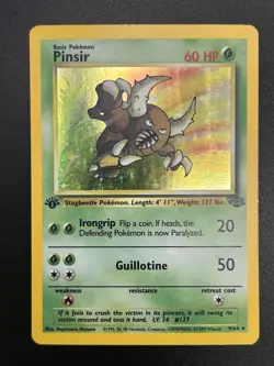 PINSIR Pokemon Card - WOTC - 1st Edition - Jungle - 9/64 - HOLO - NM (A) - Image 3