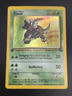 PINSIR Pokemon Card - WOTC - 1st Edition - Jungle - 9/64 - HOLO - NM (A) - Image 4
