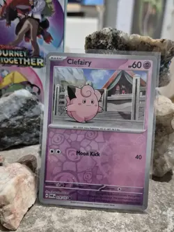 pokemon Cards Clefairy Holo 1pcs+1pcs Sleeve 2024 #078/167 - Image 1
