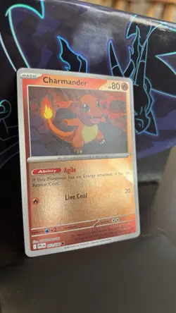 Pokemon TCG Charmander Reverse Holo Card - Phantasmal Flames 011/094 NM - Image 2
