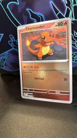Pokemon TCG Charmander Reverse Holo Card - Phantasmal Flames 011/094 NM - Image 3