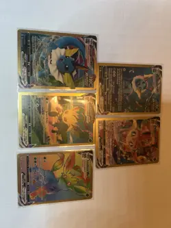 Pokemon VMAX Evolving Skies 6 Cards Vaporeon Leafeon Sylveon Custom Fan Art RARE - Image 1