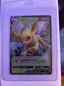 Pokemon TCG Leafeon v Crown Zenith Holo Ultra Rare Card 013/159 NM Condition - Image 1
