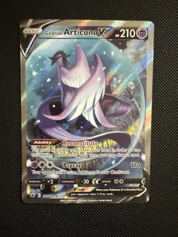 Galarian Articuno V Alternate Full Art 170/198 Chilling Reign Pokemon - Image 1