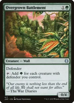 Overgrown Battlement MTG NM Jumpstart Regular - Image 1