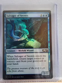 Salvager of Secrets - M19 - Common - Foil - NM - Magic the Gathering - MTG - Image 1