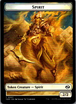 Spirit Token Creature 2/2 Magic the Gathering Tarkir: Dragonstorm | NM - Image 1