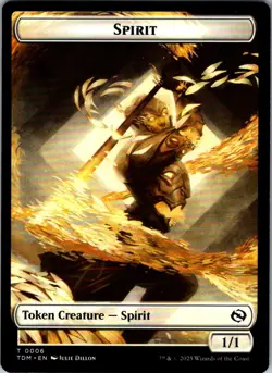 Spirit Token Creature 2/2 Magic the Gathering Tarkir: Dragonstorm | NM - Image 2