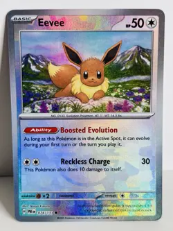 Eevee - 074/131 - Masterball Holo - Prismatic Evolutions - Pokemon Card - - Image 1