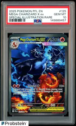 #1 2025 Pokemon PFL En Special Illustration Rare #125 Mega Charizard Gx PSA 10 - Image 1