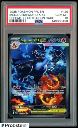 #2 2025 Pokemon PFL En Special Illustration Rare #125 Mega Charizard Gx PSA 10 - Image 1