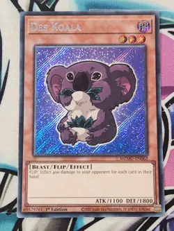 YUGIOH MZMU-EN062 Des Koala Secret Rare Chibbi 1ST EDITION - Image 1