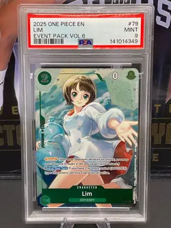 2025 One Piece English P-079 Lim Event Pack Vol. 6 PSA 9 MINT - Image 1
