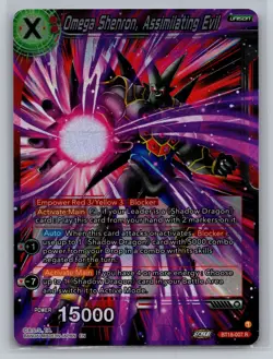 Dragon Ball Super Card Game Dawn of the Z-Legends #BT18-007 R Omega Shenron Foil - Image 1