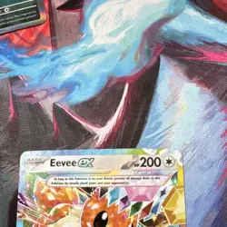 Pokemon Eevee ex Sv: Prismatic Evolutions Double Rare Holo Card 075/131 EX - Image 3