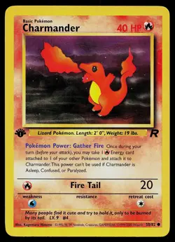 Pokemon Card - Charmander Team Rocket 50/82 Common 1st Edition - Image 1