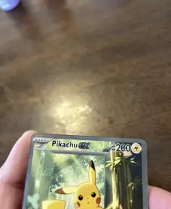 Pikachu EX Holo Pokemon TCG Card 200 HP Thunderbolt 120 #276 English - Image 3