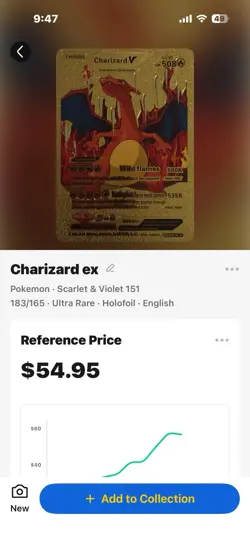 Charizard EX 196 Sv: Scarlet & Violet Promo Holo Metal Pokemon TCG Card English - Image 5
