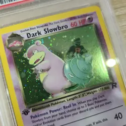 PSA 9 1st Edition Dark Slowbro 12/82 Team Rocket Holo Rare 2000 Pokemon Card - Image 4