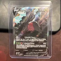 Regidrago V 184/195 Pokemon Silver Tempest Alternate Art Card NM - Image 1