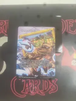 Magic The Gathering TMNT "Plague Of Vermin" 0007 BORDERLESS MYTHIC NM - Image 1