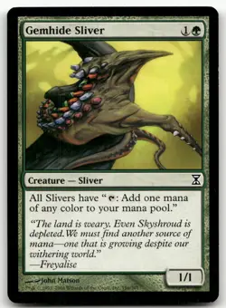 Gemhide Sliver #196 (MP) Time Spiral TSP Magic MTG - Image 1
