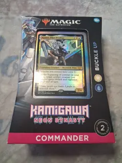 Mtg Magic the Gathering Commander Kamigawa Neon Dynasty Buckle Up Sealed - Image 1