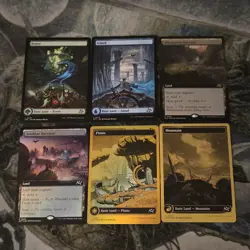 MTG Aetherdrift • Full Art Lands Mix Lot ☆ 6 - Image 1
