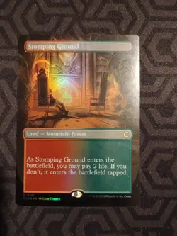 MTG FOIL STOMPING GROUND (BORDERLESS) Ravnica: Clue Edition Magic NM/M - Image 1