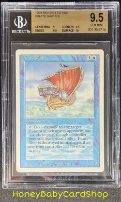 MTG 3rd Edition Revised 1994 Pirate Ship BGS 9.5 GEM MINT Old School 93/94 - Image 1