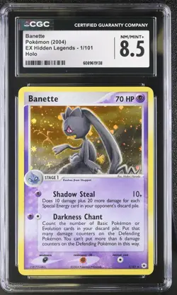 CGC 8.5 Banette 2004 EX Hidden Legends 1/101 Holo Pokemon Card - Image 1