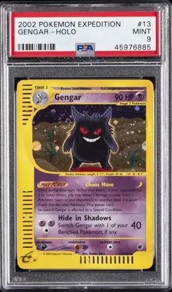 2002 POKEMON EXPEDITION #13 GENGAR-HOLO PSA 9 - Image 1