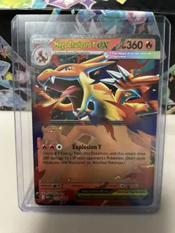 Pokemon Mega Charizard Y ex 030 Mega Evolution Holo Black Star Promo Near Mint - Image 1