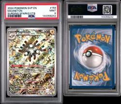 Pokemon TCG Magneton SVP 159 Surging Sparks PSA 9 - Image 5