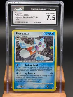 2008 Pokemon Legends Awakened Froslass Holo #3 CGC Near Mint+ 7.5 - Image 1