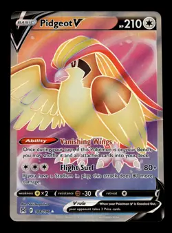 Pidgeot V 188/196 SWSH11: Lost Origin Full Art Ultra Rare Pokemon TCG - Image 1