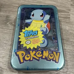 Pokemon Topps 1999 TV Animation Edition Squirtle Tin Sealed -read - Image 1