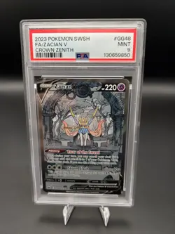 Pokemon TCG Zacian V GG48 Crown Zenith Galarian Gallery Ultra Rare PSA 9 EN - Image 1
