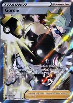 Gordie TG24/TG30 Ultra Rare Silver Tempest Trainer Gallery Pokemon Near Mint - Image 1