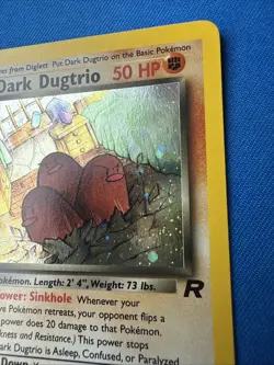 2000 Pokemon HOLO Dark Dugtrio Rare Team Rocket 6/82!!! - Image 3