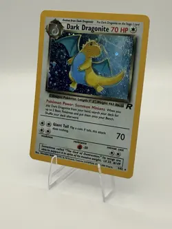 Pokemon Dark Dragonite 5/82 Team Rocket Holo Rare 70 HP Unlimited English MP - Image 1