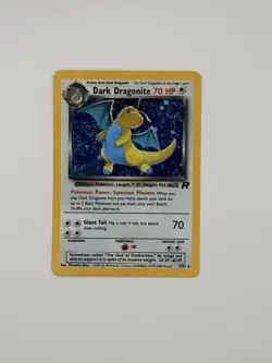 Pokemon Dark Dragonite 5/82 Team Rocket Holo Rare 70 HP Unlimited English MP - Image 2