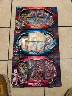 Pokemon TCG V-Union Special Collection Box Set of 3 Boxes Greninja Mewtwo Zacian - Image 1