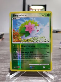 Pokemon SHAYMIN 14/127 (Reverse Holo Rare) Platinum - LP - Image 1