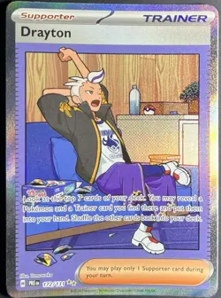 Drayton 172/131 Pokemon Prismatic Evolutions Trainer Special Illustration Rare - Image 1
