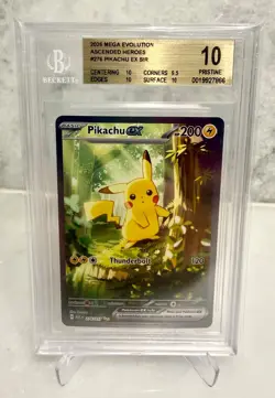 2026 POKEMON ASCENDED HEROES PIKACHU EX SPECIAL ILLUSTRATION RARE BGS 10!! - Image 1