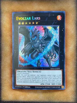 Yugioh Evolzar Lars MP24-EN099 Secret Rare 1st Ed NM - Image 1
