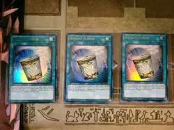 YUGIOH TCG 3X INSTANT FUSION MAMA-EN080 ULTRA 1ST EDITION - Image 1