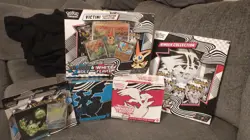 POKEMON BLACK BOLT ETB, WHITE FLARE ETB, BINDER, STICKER, VICTINI BUNDLE LOT! - Image 1