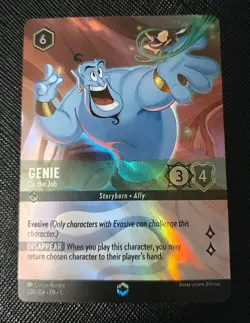 Disney Lorcana Genie On the Job Enchanted Rare First Chapter NM Condition - Image 1